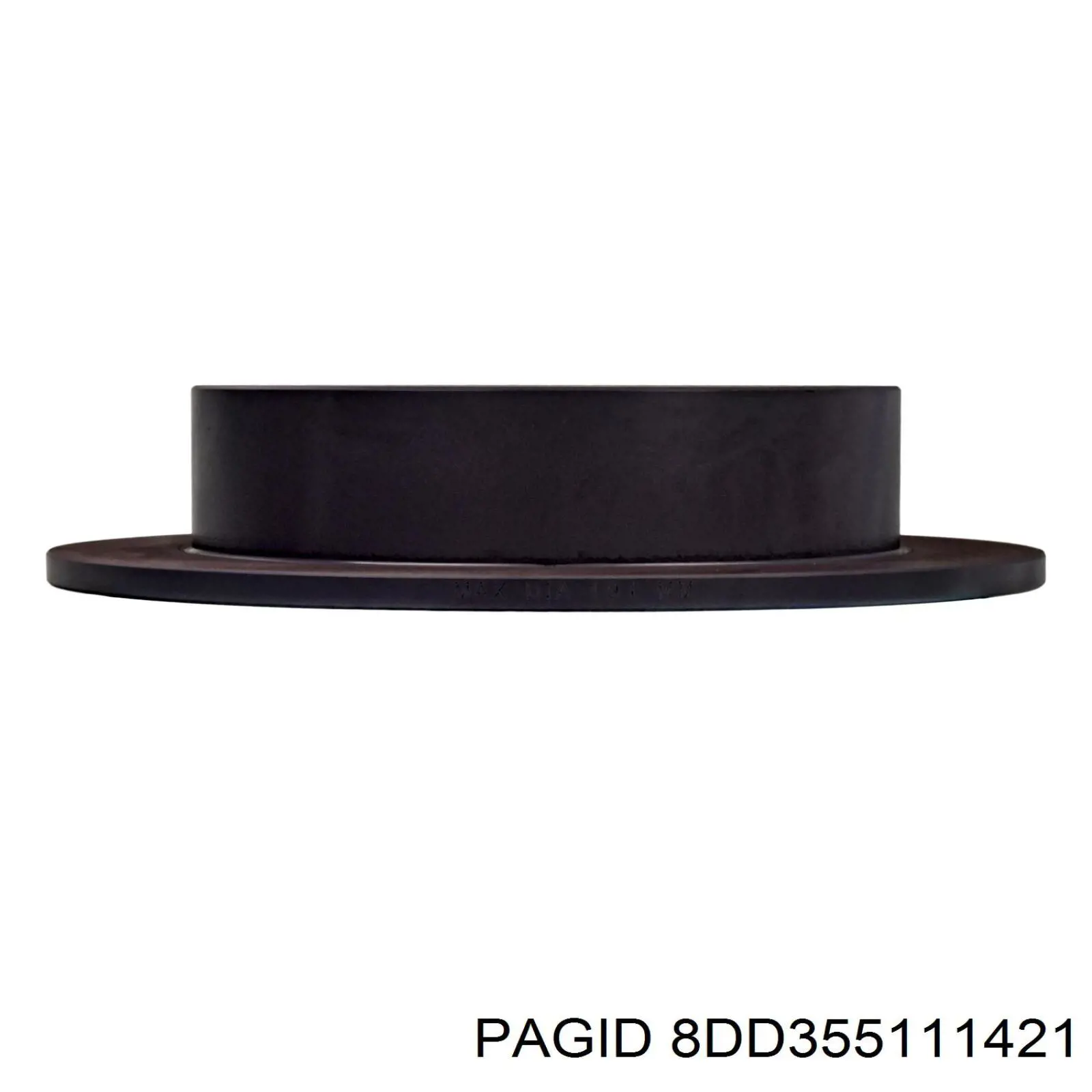 Диск гальмівний задній HELLA-PAGID 8DD355111421