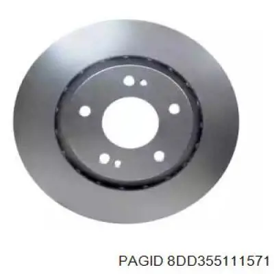 8DD355111571 HELLA-PAGID диск гальмівний передній