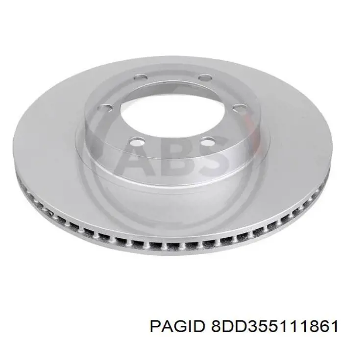 Диск гальмівний передній HELLA-PAGID 8DD355111861