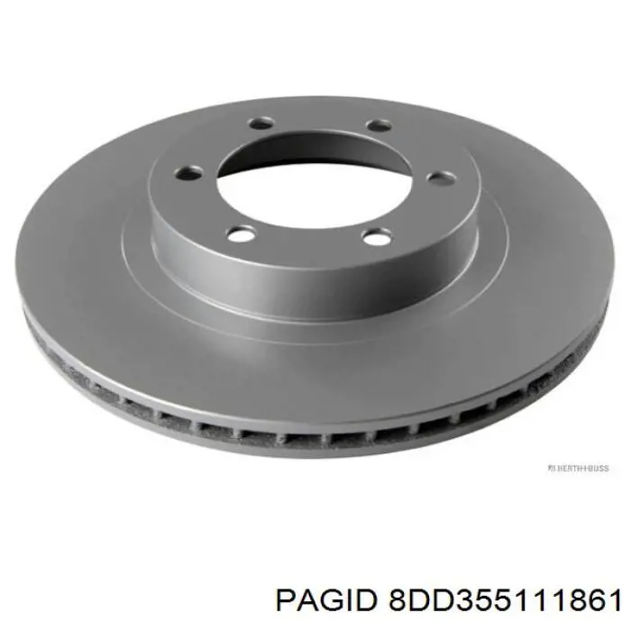 8DD355111861 HELLA-PAGID Гальмо дискове переднє