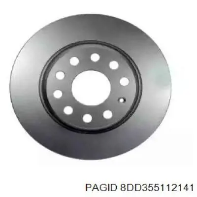 8DD355112141 HELLA-PAGID диск гальмівний задній