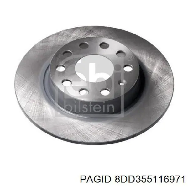 Купити 8DD355116971 HELLA-PAGID Диск заднього гальма