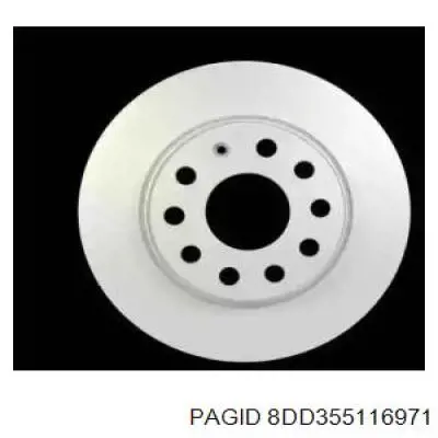 8DD355116971 HELLA-PAGID Дискові гальма