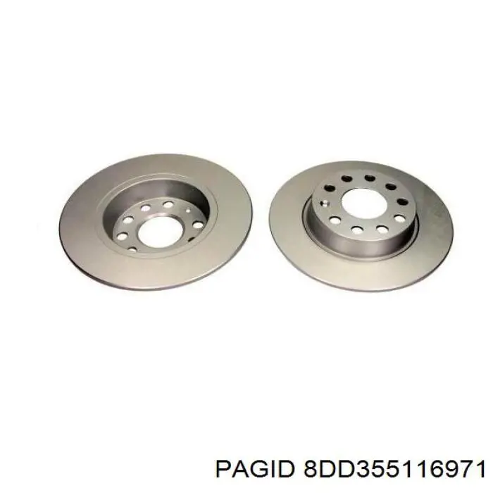 8DD355116971 HELLA-PAGID Дискові гальма