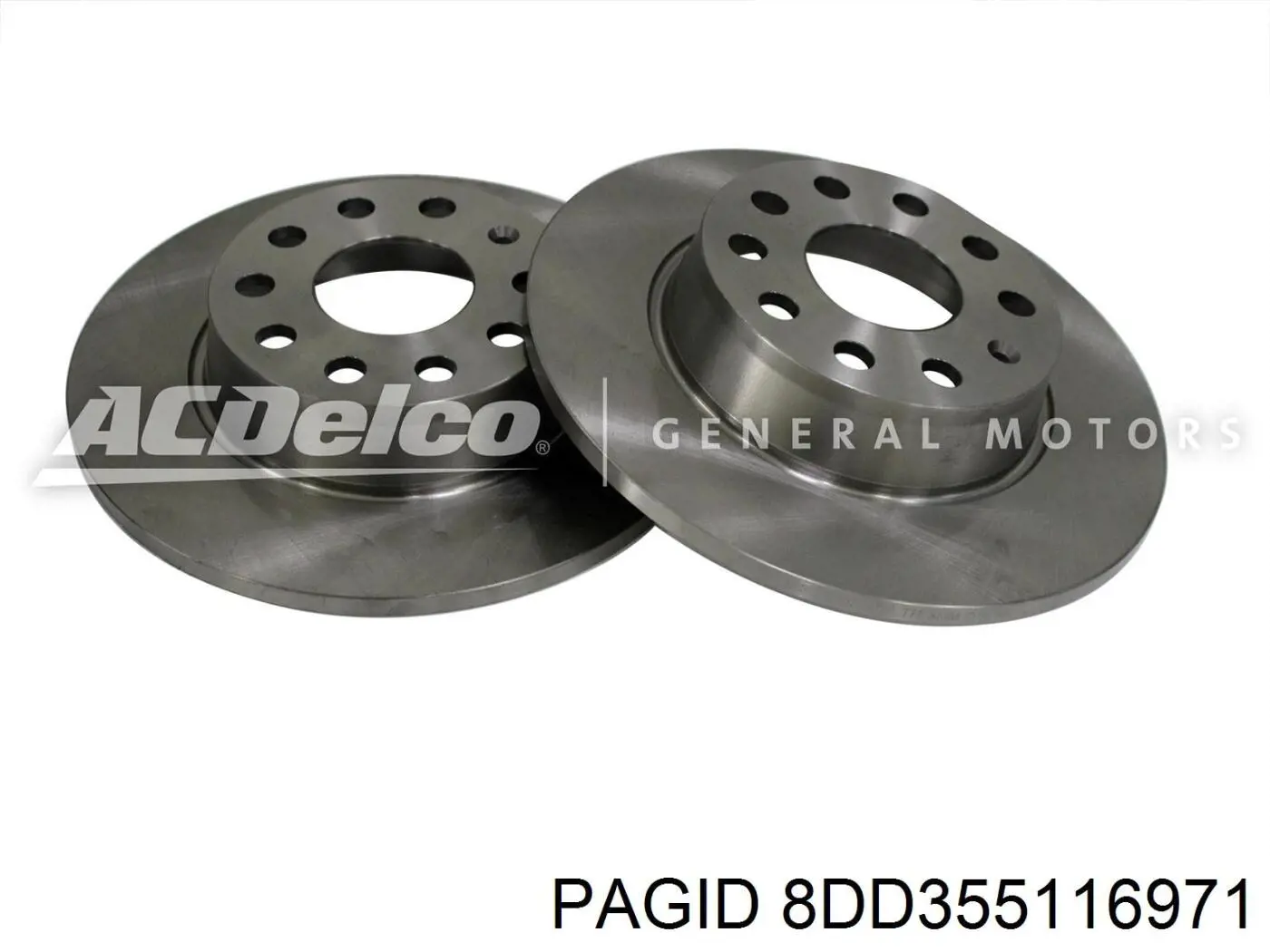 Диск гальмівний задній HELLA-PAGID 8DD355116971