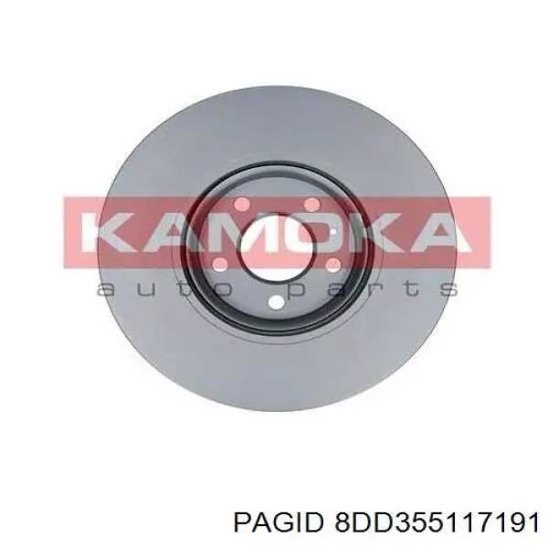 Гальмівні диски передні 8DD355117191 HELLA-PAGID