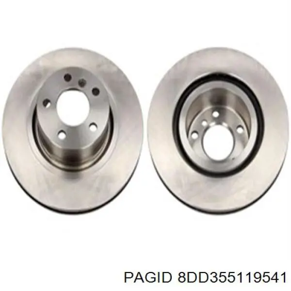 8DD355119541 HELLA-PAGID Дискові гальма