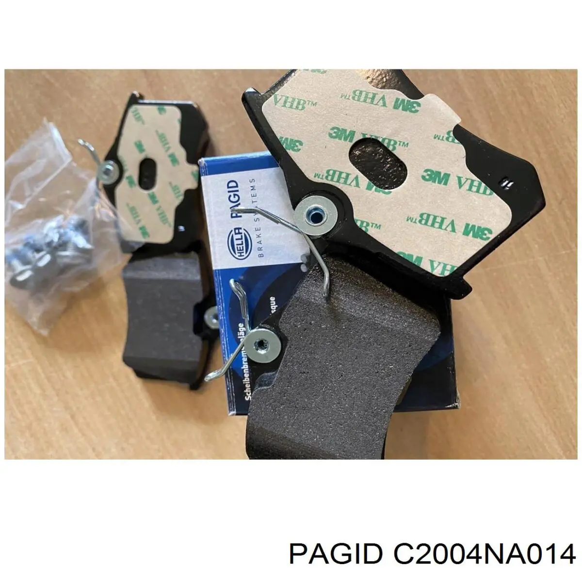 Задні гальмівні колодки HELLA-PAGID C2004NA014 ціна, від 34.44 USD