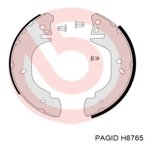 Колодки гальмові задні, барабанні H8765 HELLA-PAGID