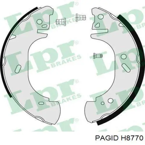 Колодки гальмові задні, барабанні H8770 HELLA-PAGID