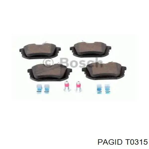Передні тормозні колодки MB366393 Mitsubishi