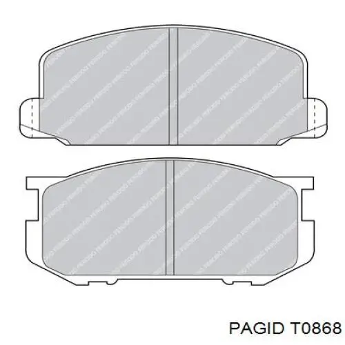 T0868 HELLA-PAGID колодки гальмівні передні, дискові