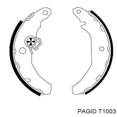 Гальмівні колодки HELLA-PAGID T1003 ціна, від 13.12 USD