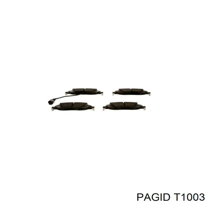 Купити T1003 HELLA-PAGID Колодки гальмівні передні, дискові