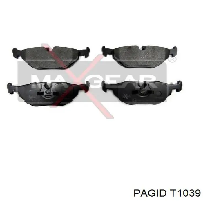 Задні дискові колодки HELLA-PAGID T1039