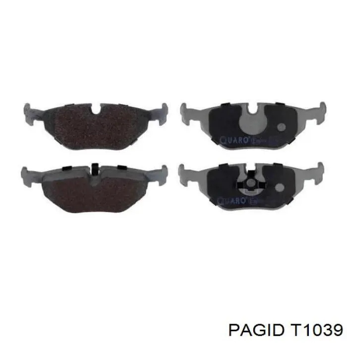 Купити T1039 HELLA-PAGID Задні колодки