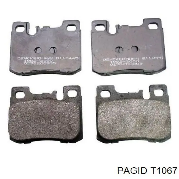 Купити T1067 HELLA-PAGID Задні колодки