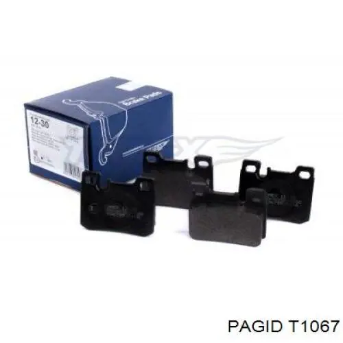 T1067 HELLA-PAGID Колодки гальмівні задні, дискові