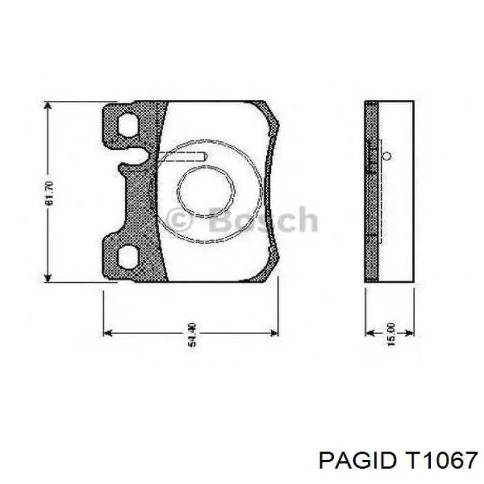 Задні гальмівні колодки HELLA-PAGID T1067 ціна, від 14.06 USD