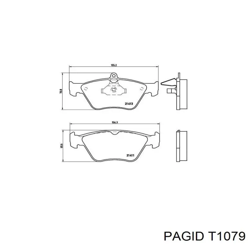 Гальмівні колодки HELLA-PAGID T1079 ціна, від 16.39 USD