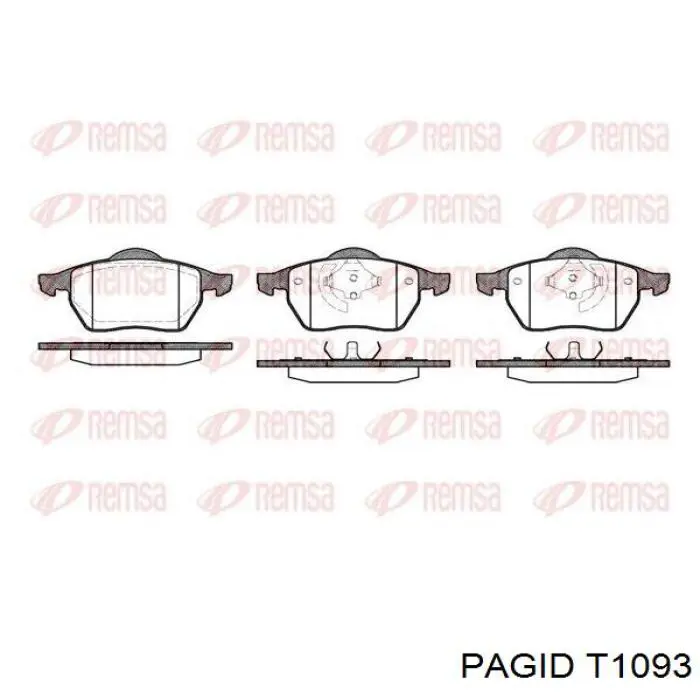 Тормозні колодки HELLA-PAGID T1093