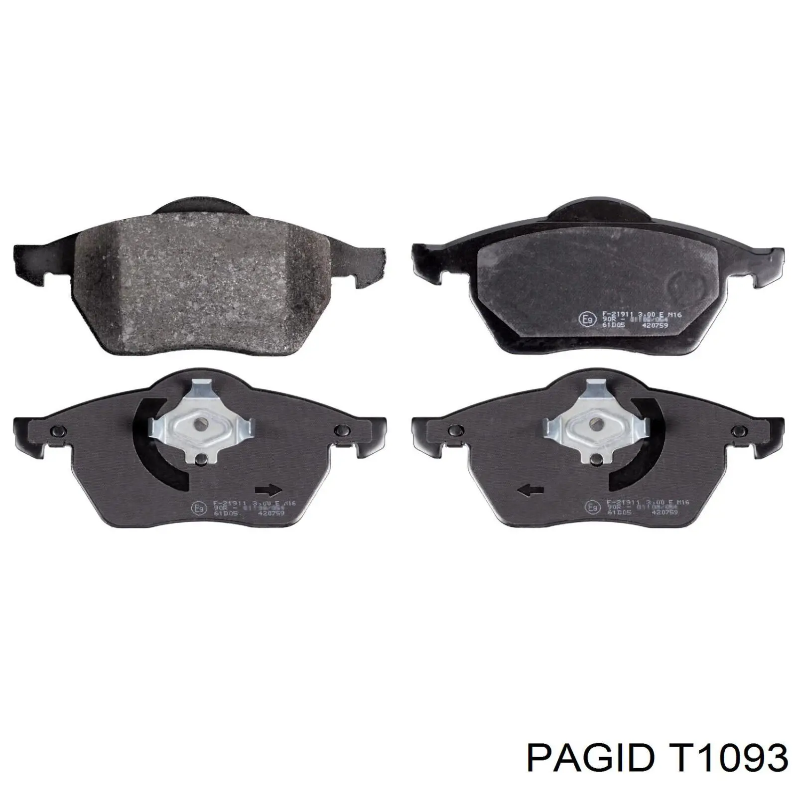 Купити T1093 HELLA-PAGID Колодки гальмівні передні, дискові