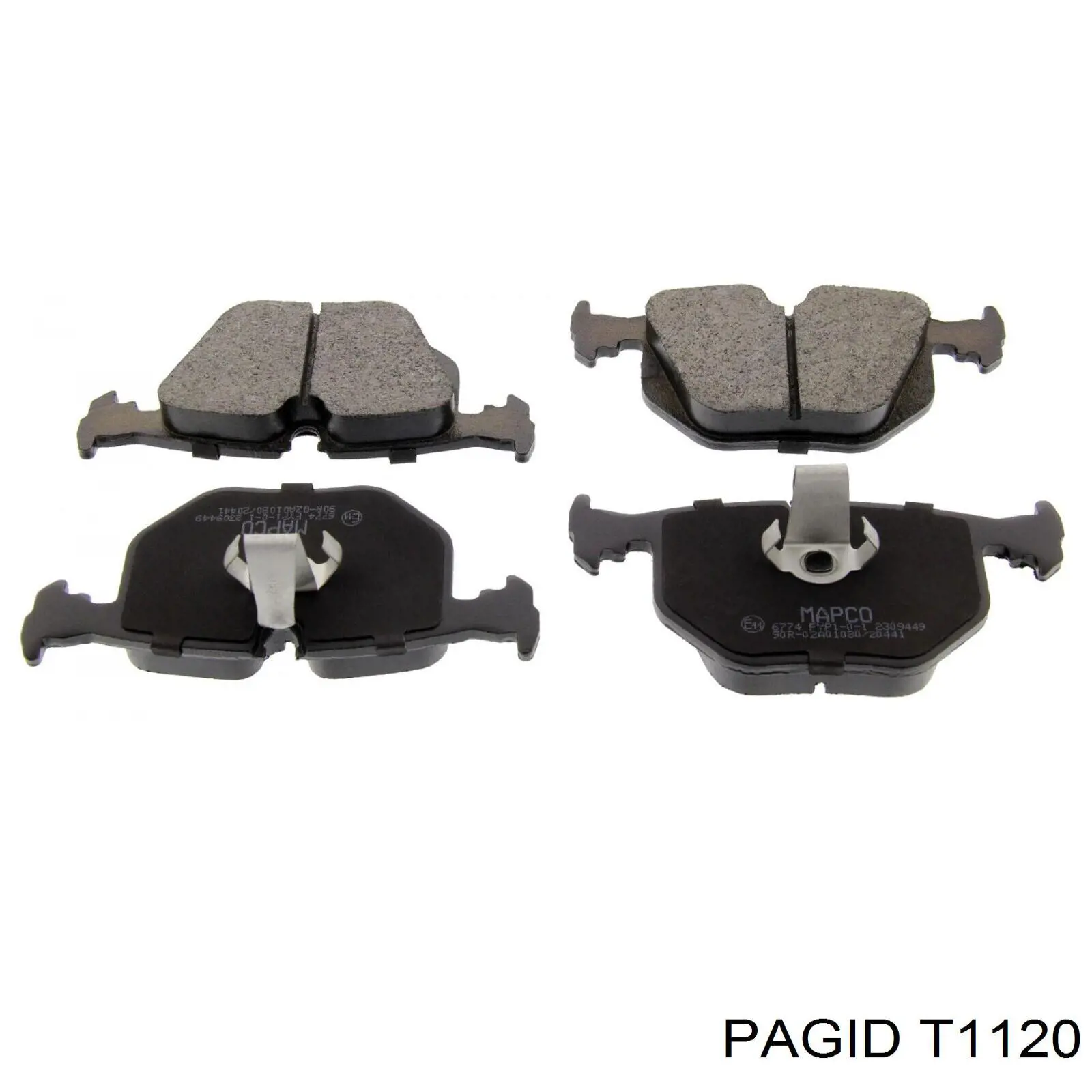 Задні дискові колодки HELLA-PAGID T1120