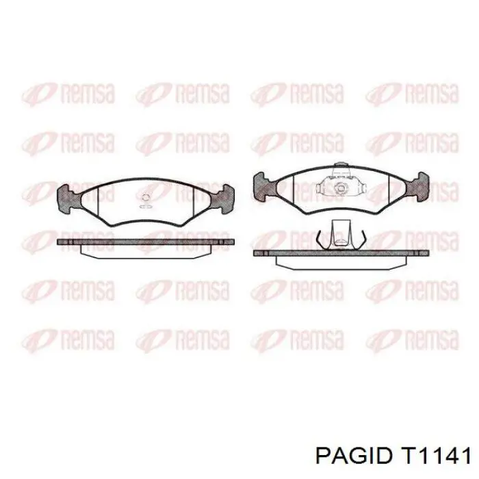 Гальмівні колодки HELLA-PAGID T1141 ціна, від 13.42 USD