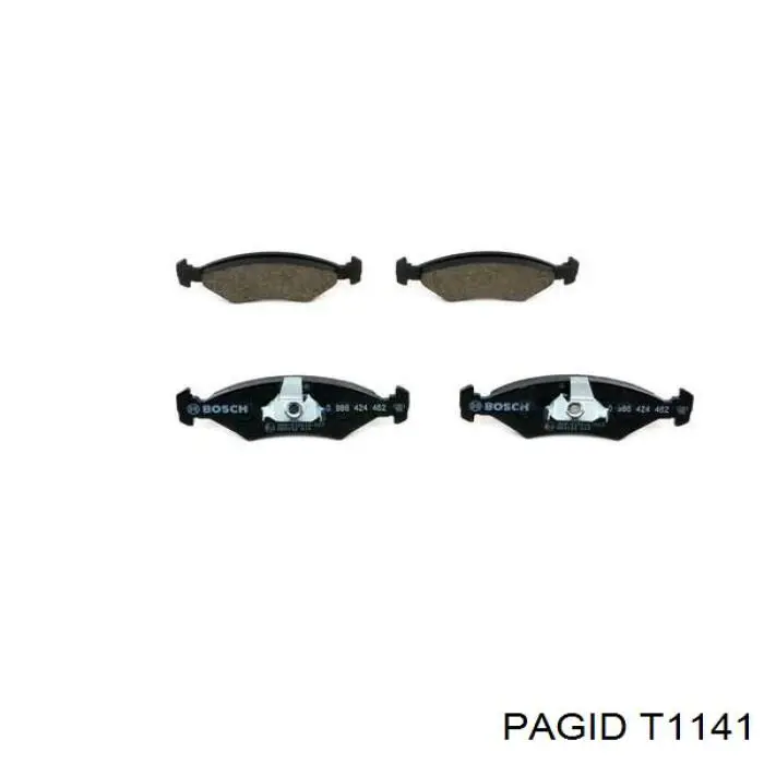 Купити T1141 HELLA-PAGID Колодки гальмівні передні, дискові