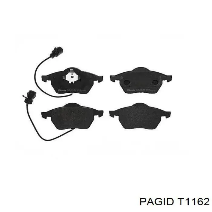 Гальмівні колодки HELLA-PAGID T1162 ціна, від 27.20 USD