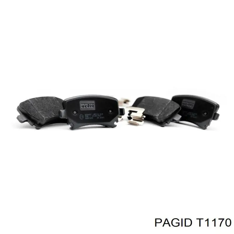 Задні гальмівні колодки T1170 HELLA-PAGID