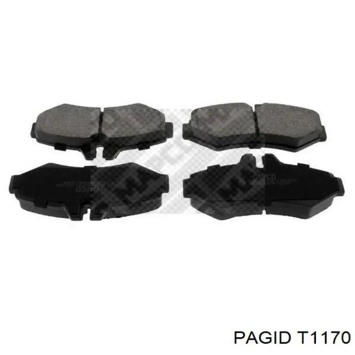 Купити T1170 HELLA-PAGID Задні колодки