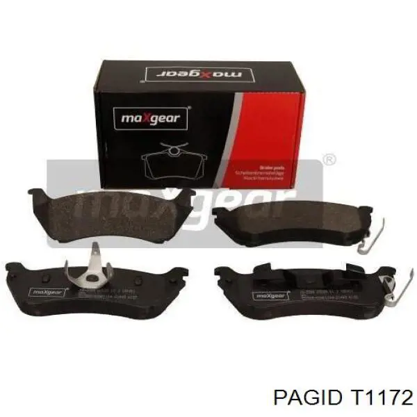Задні дискові колодки HELLA-PAGID T1172