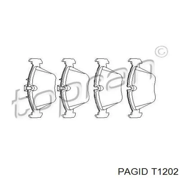 Тормозні колодки HELLA-PAGID T1202