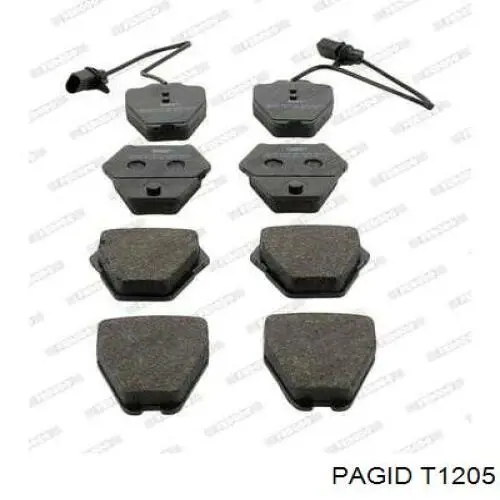 Тормозні колодки HELLA-PAGID T1205