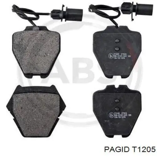 Купити T1205 HELLA-PAGID Колодки гальмівні передні, дискові