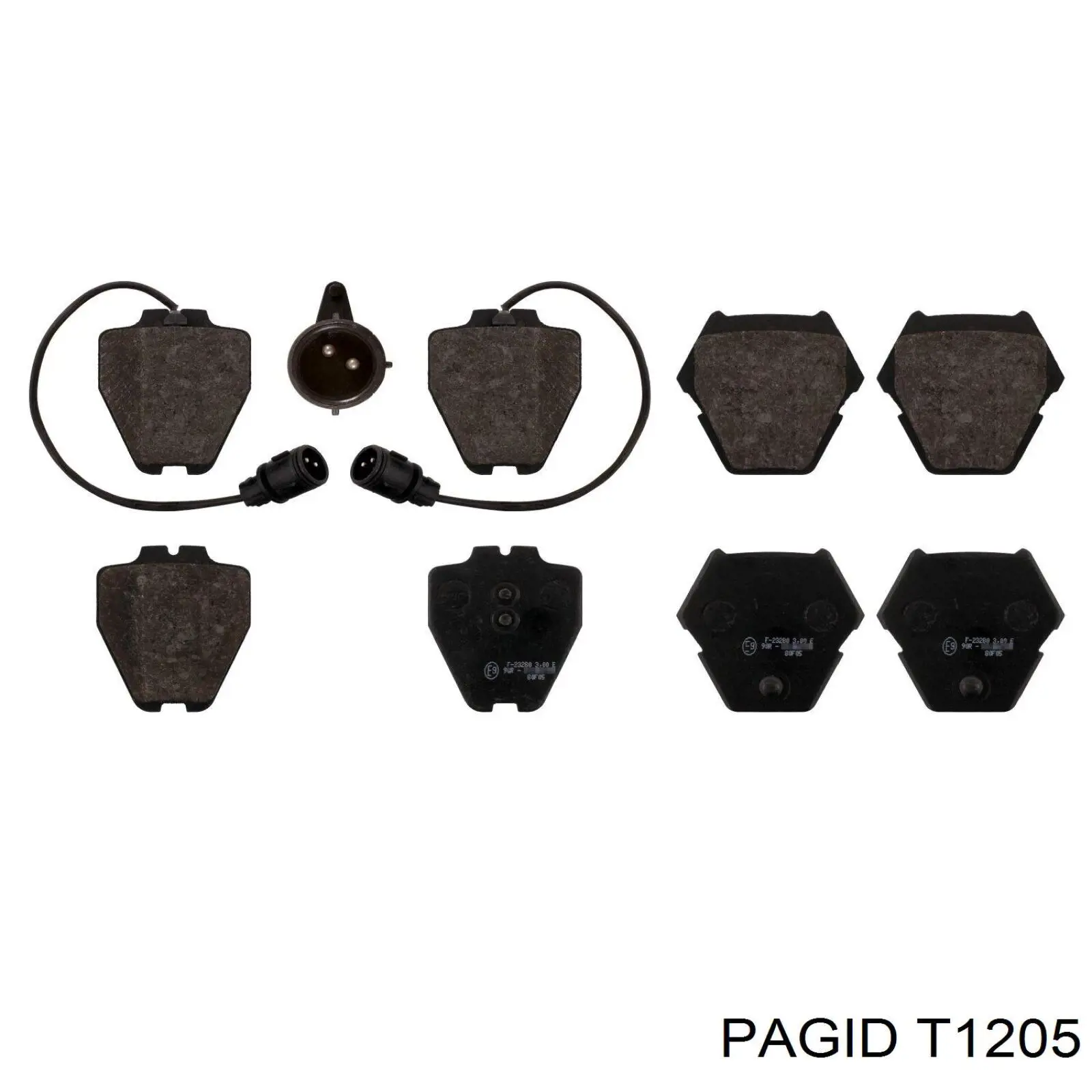 Купити T1205 HELLA-PAGID Колодки гальмівні передні, дискові