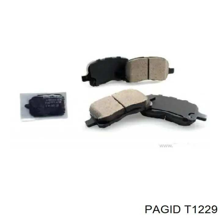 Передні тормозні колодки T1229 HELLA-PAGID