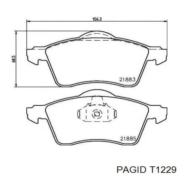 Тормозні колодки HELLA-PAGID T1229