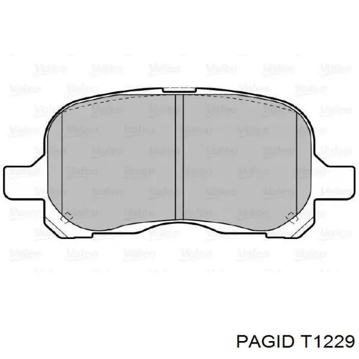 Купити T1229 HELLA-PAGID Колодки гальмівні передні, дискові