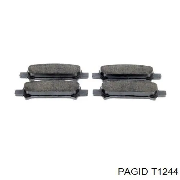 T1244 HELLA-PAGID Колодки гальмівні задні, дискові