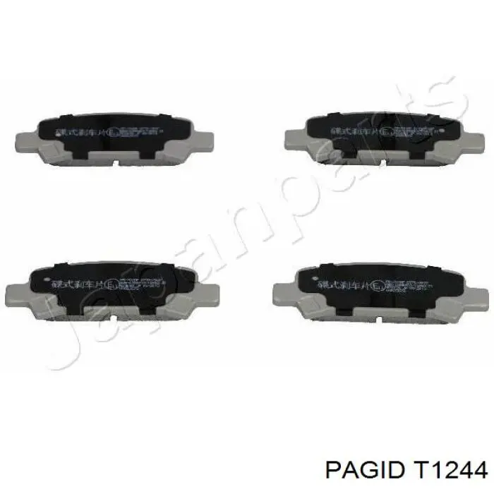 Купити T1244 HELLA-PAGID Задні колодки