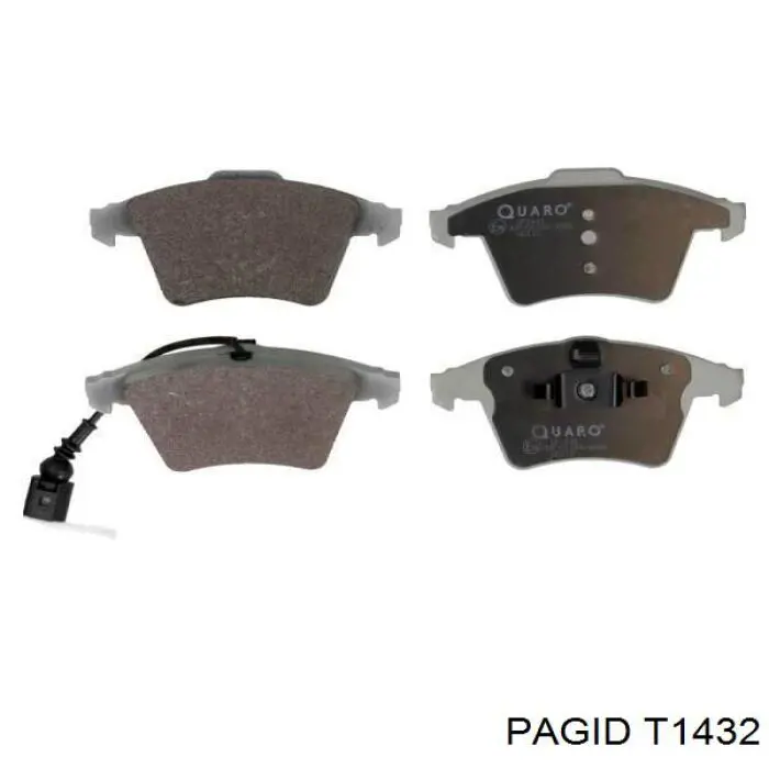 T1432 HELLA-PAGID Передні гальмівні колодки