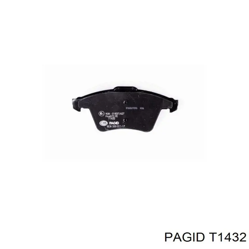 Тормозні колодки HELLA-PAGID T1432