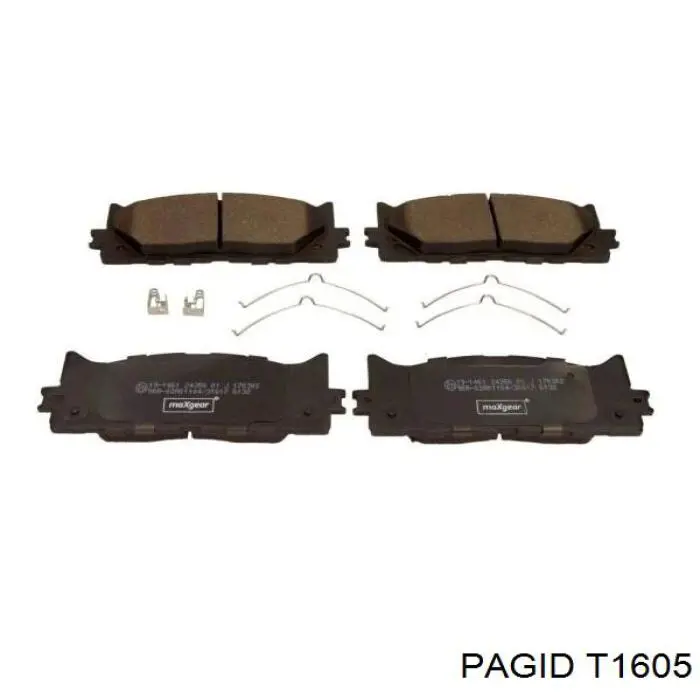 T1605 HELLA-PAGID Передні гальмівні колодки
