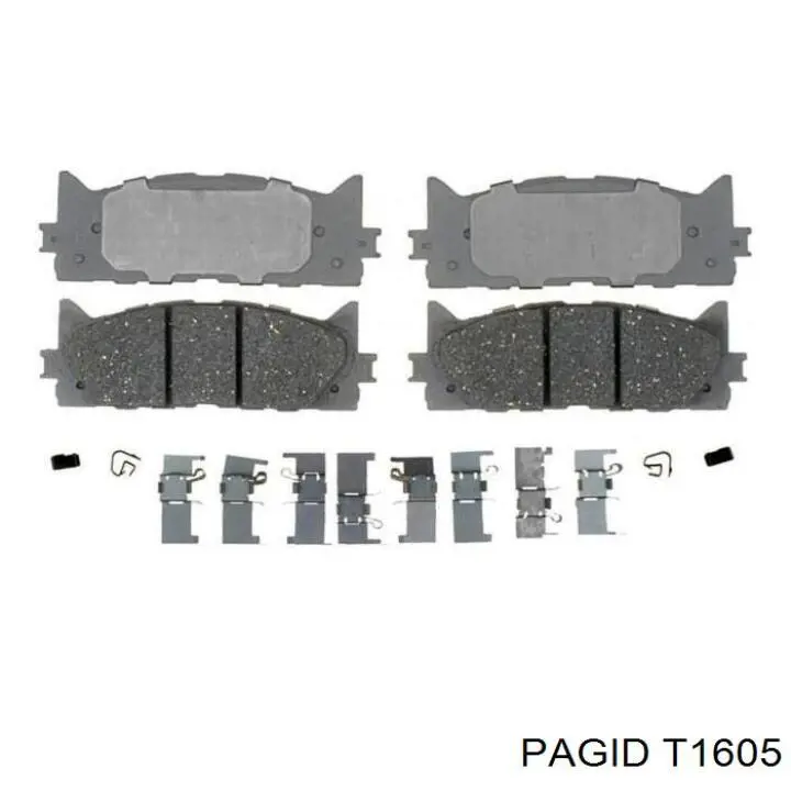 Купити T1605 HELLA-PAGID Колодки гальмівні передні, дискові