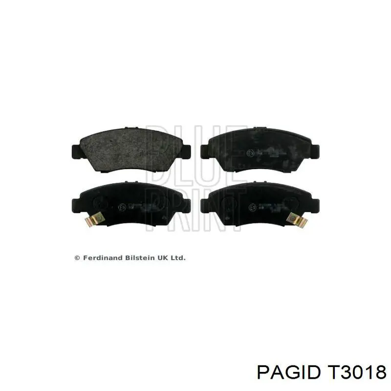 T3018 HELLA-PAGID Передні гальмівні колодки