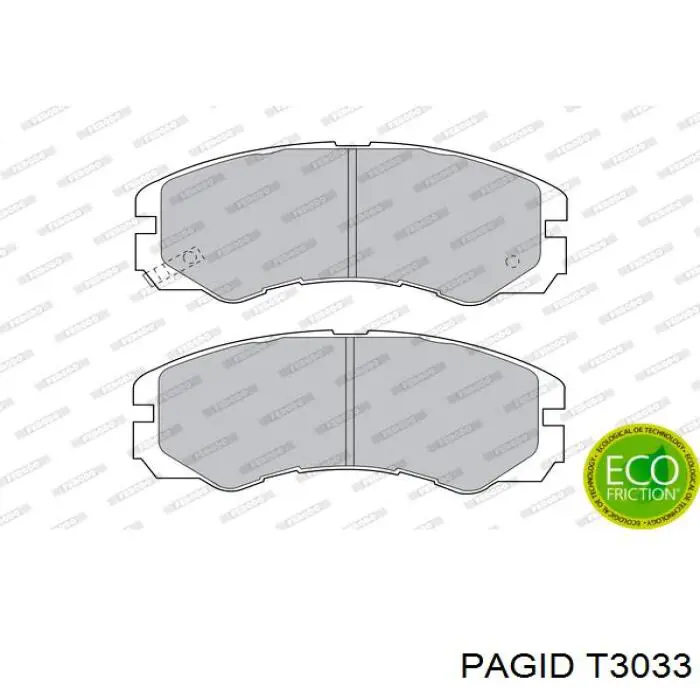Гальмівні колодки HELLA-PAGID T3033 ціна, від 20.88 USD