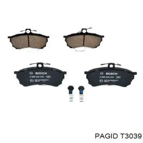 Купити T3039 HELLA-PAGID Колодки гальмівні передні, дискові