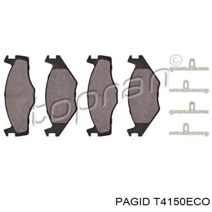 Передні тормозні колодки T4150ECO HELLA-PAGID